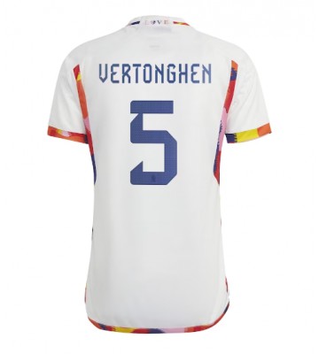 Lacne Muži Futbalové dres Belgicko Jan Vertonghen #5 MS 2022 Krátky Rukáv - Preč